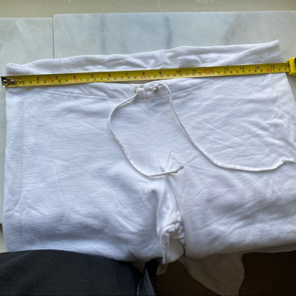 “Bride to Be” Rhinestone White Drawstring Sweat Pants - Picture 4 of 6